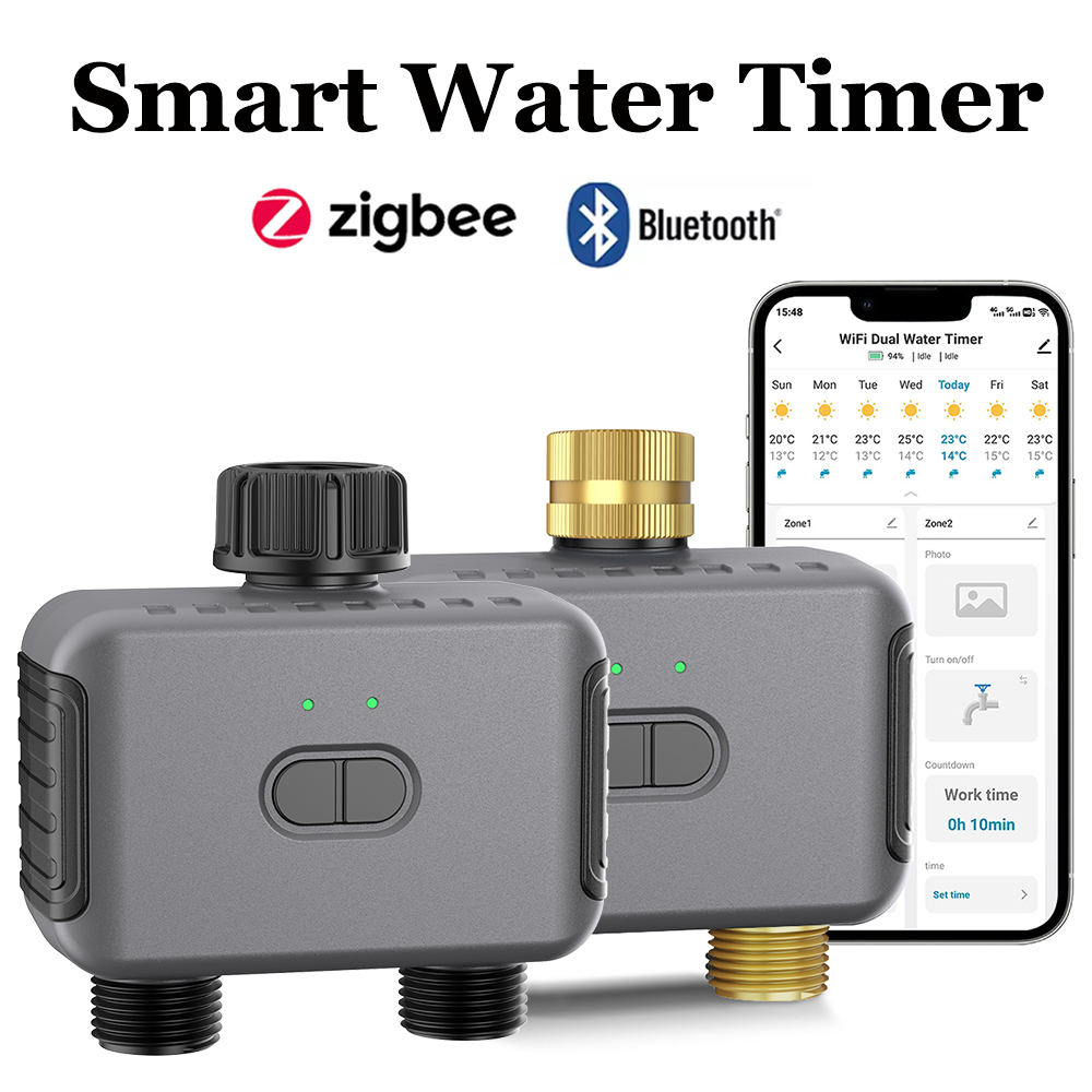 Smart Garden Water - Minuterie d'eau intelligente Tuya Zigbee/BT, contrôleur