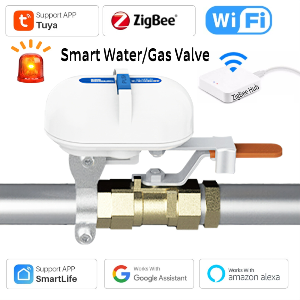 Smart Garden Water - Tuya-Vanne d'eau intelligente pour maison intelligente,