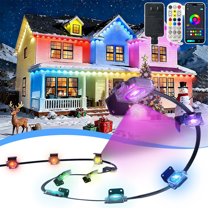 Smart Garden Led Lights - Lampes LED d'extérieur permanentes RGBCW pour