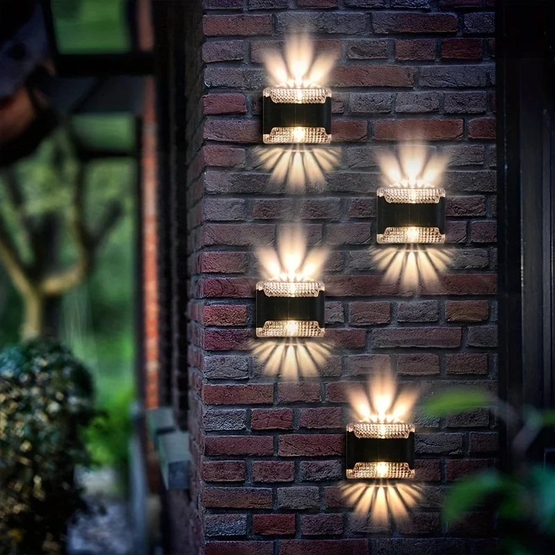 Smart Garden Led Lights - Lot de 4 lampes solaires murales