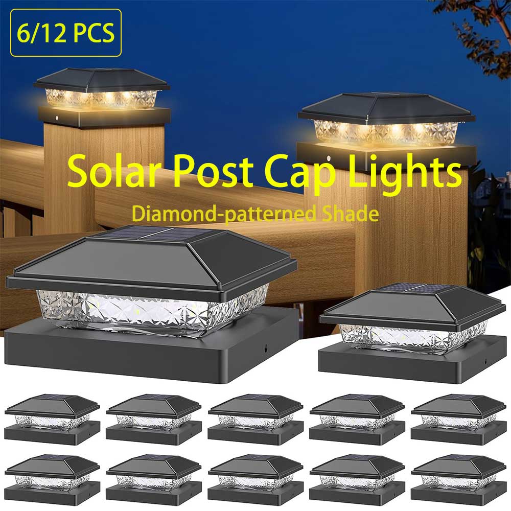 Smart Garden Fence & Balcony Hanging Planter - Lampes solaires extérieures 6/12X pour poteaux,