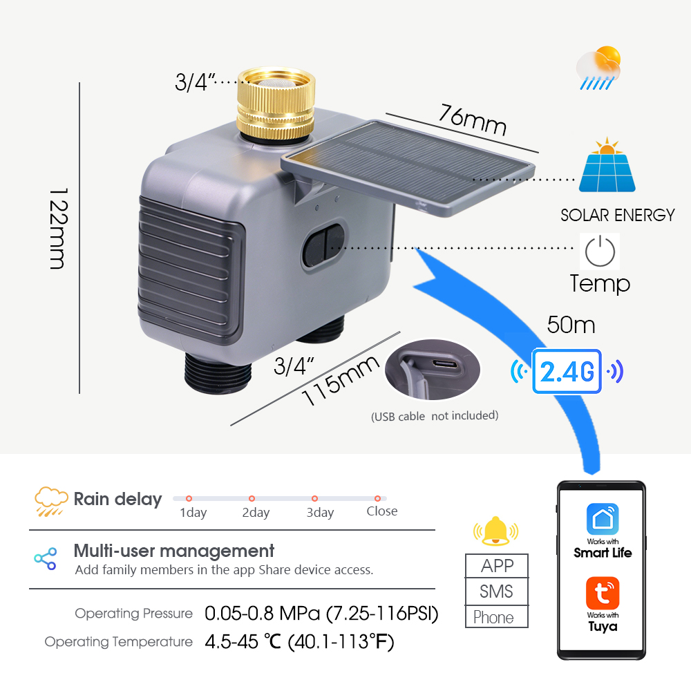 Minuteur d'arrosage intelligen - Smart Garden Tap avis et prix