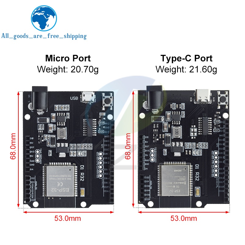 1/3 pièces type-c/MICRO USB ES - Smart Garden Esp32 avis et prix