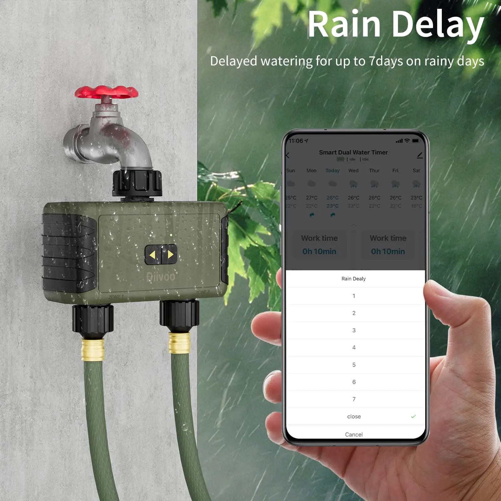 Arroseur programmable Diivoo p - Smart Garden Hose avis et prix