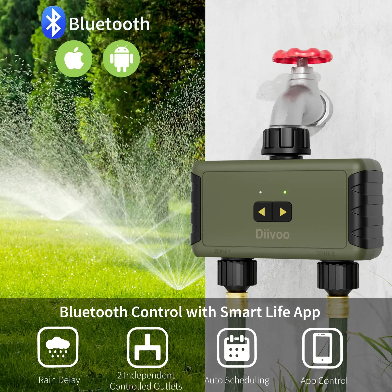 Arroseur programmable Diivoo p - Smart Garden Hose avis et prix